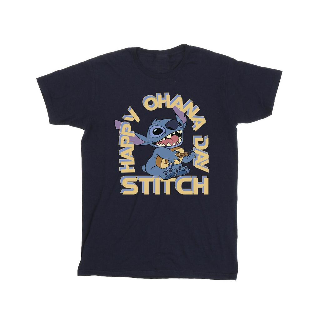 Lilo & Stitch Mens Day Of Ohana Cotton T-Shirt