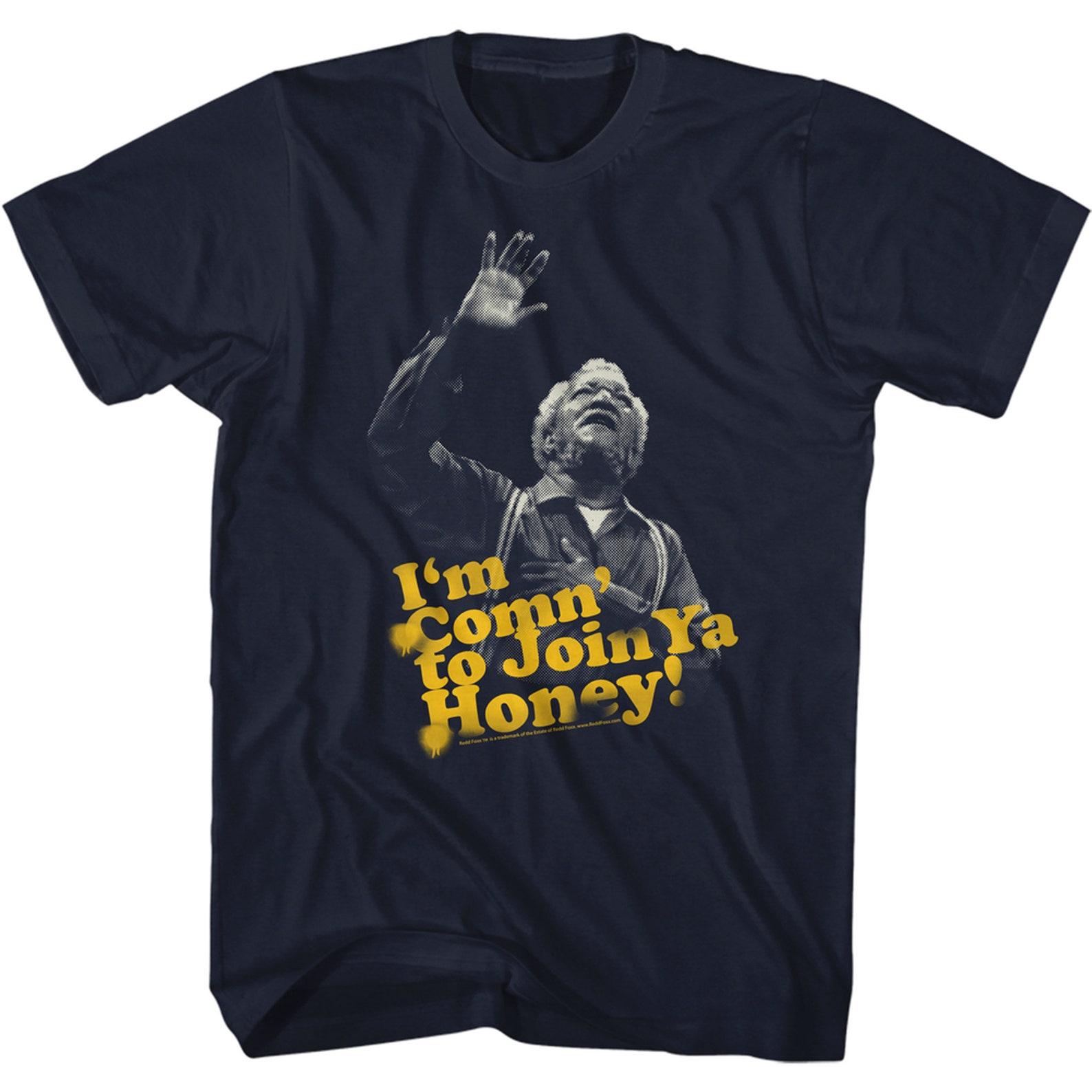 Redd Foxx Sanford and Son Comn To Ya Honey Navy T-Shirt S