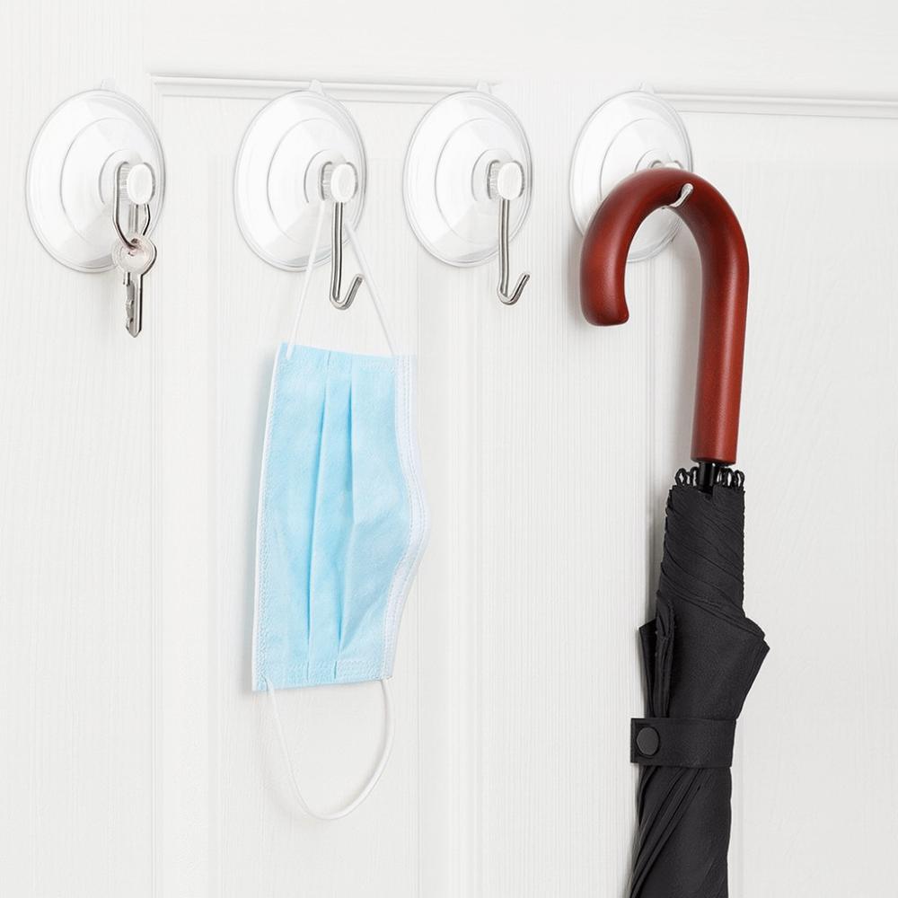 15 Stück Multifunktionale PVC-Saugnapfhaken Transparent Abnehmbar Handtuchhalter Wiederverwendbar Spurlos Utility Haken Für Zuhause