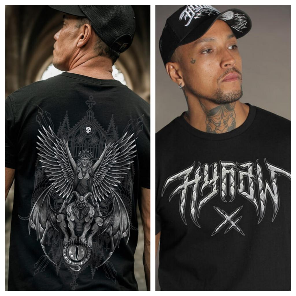 CULT Gothic Dark Art Style Summer Casual TShirt Unisexs and Womens Luxury Brand Top