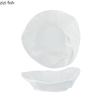 Pure White Irregular Ceramic Wrinkled Bowl Restaurant Salad Bowl Soup Bowl Pasta Bowls Molecular Food Specialty Tableware
