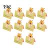 Foldable Note Cards 10Pcs 3D Bouquet Greeting Card, Thank You Best Wishes Card Folding Floral for Mother's Day Father's Birthday