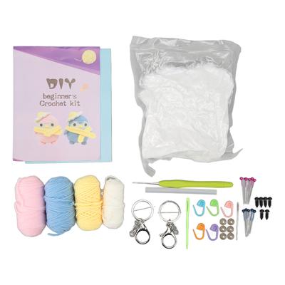Penguin Crochet Kit Set of 2 Penguins Easy To Learn DIY Interesting Beginners Crochet Kit for