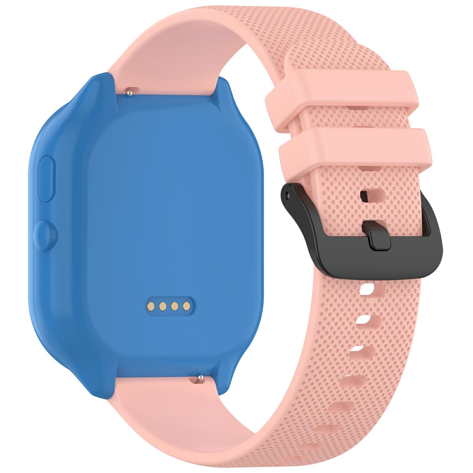 

20 мм ремешок для часов для SyncUP Kids Watch 2/Verizon Gizmo Watch 3e детский текстурированный силиконовый ремешок Light Pink