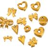 5pcs Stainless Steel Geometric Heart Bowknot Charms Pendants DIY Jewelry Making Findings Necklace Bracelets Earrings Supplies