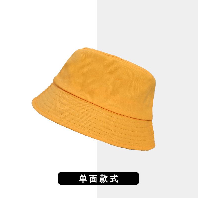 Bucket hat women can wear simple solid colors and versatile sunscreen hats for travel, UV protection basin hats for men