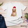 Funny Havanese Dog Santa Hat Christmas Lights Lover Unisex T-Shirt Mens Womens Tees Top