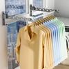 Folding Clothes Hanger Wall Mount Foldable Clothes Rack Hanger Strong Load Bearing Rustproof Punch Free Coat Hook For Laundry