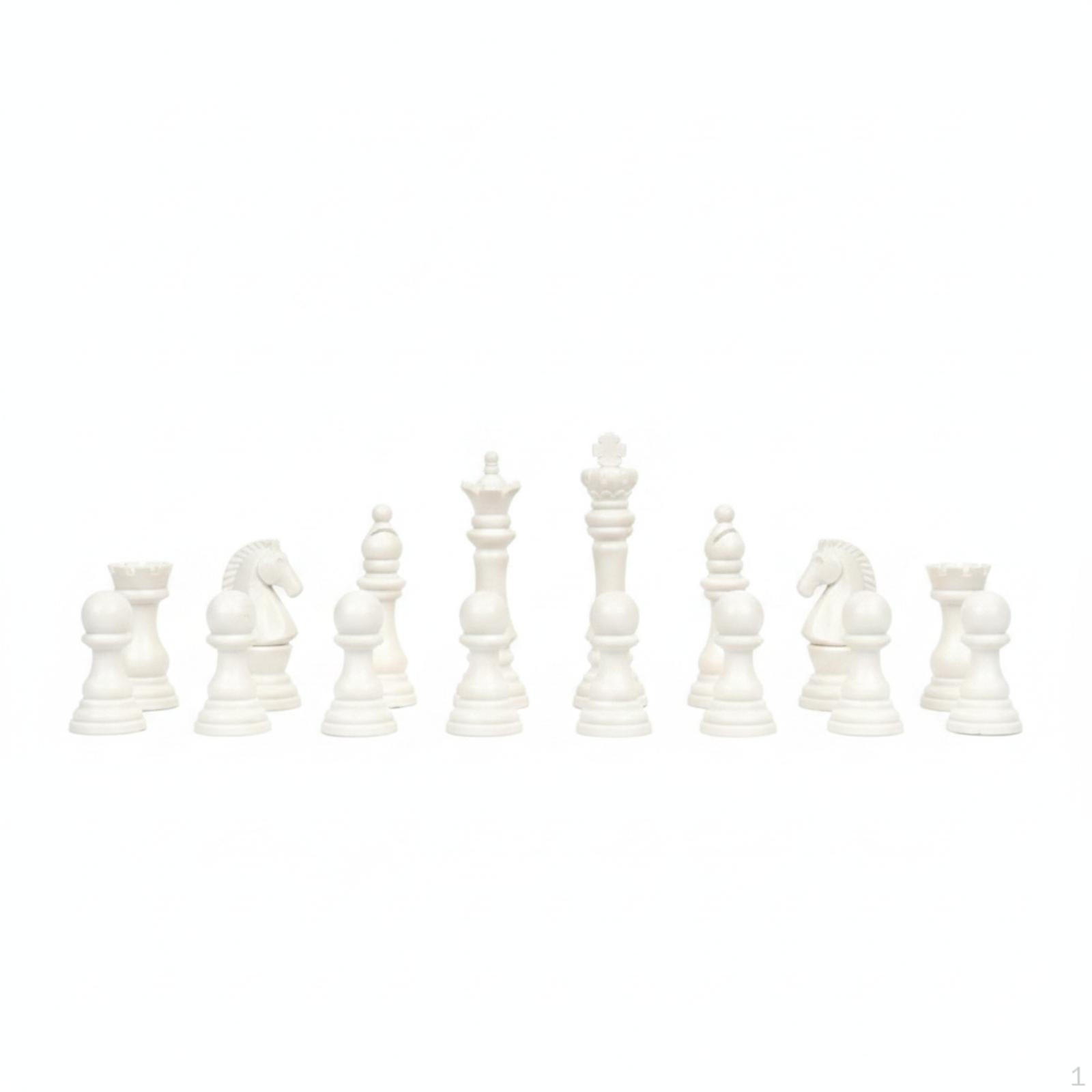 16 Pieces Chess Piece Ornaments Shiny Miniature Set Compact Ornament for Collectors,