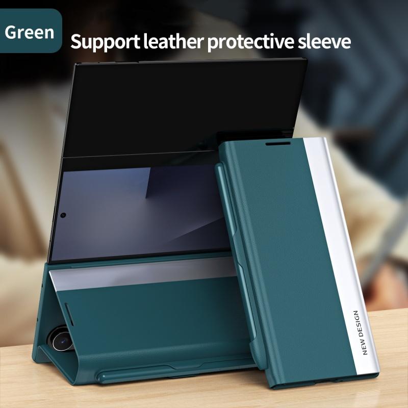 Leather With Stylus Stand Case for Samsung Galaxy Z TriFold / Z Fold 8 Ultra / 7 6 5 4 3 Folding Frosted Shockproof Back Cover