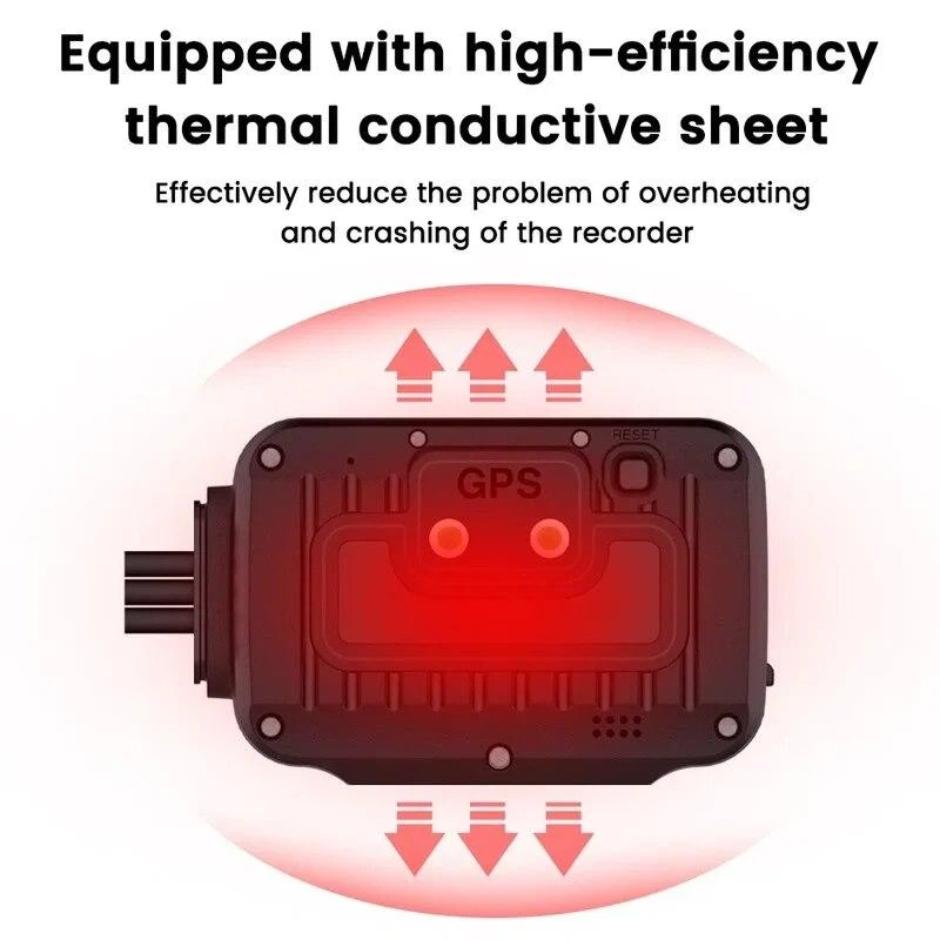 Motorcycle Dashcam, Full HD Front and Rear Dual Cameras, WiFi Waterproof Vehicle Recorder, Action Camera