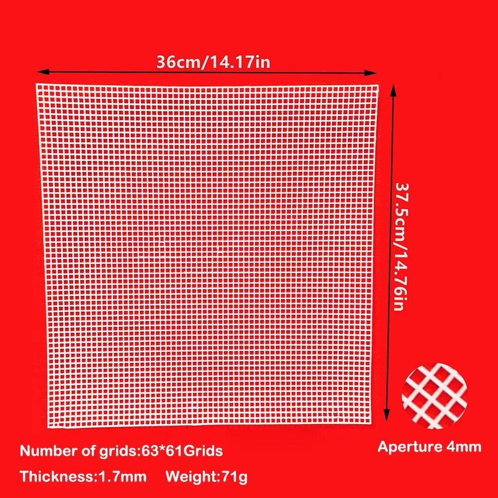 DIY Crafting Plastic Bag Mesh Grid Black White 33x50CM Mesh Cloth Durable Net Cover