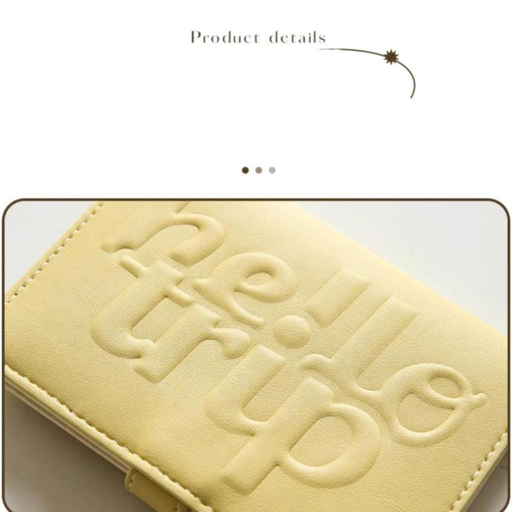 Portable PU Leather Passport Holder Hanging Rope Letter Certificate Storage Bag Card Case Airplane Check-in Storage Card Bag