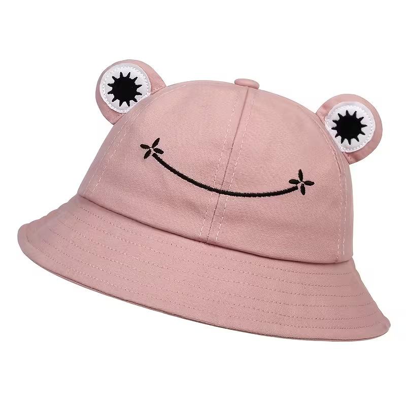New Frog Bucket Hats Women Bucket Hat Women Summer Outdoor Sun Fishing Cap Cotton Wild Panama Hats Sunscreen Bob Caps