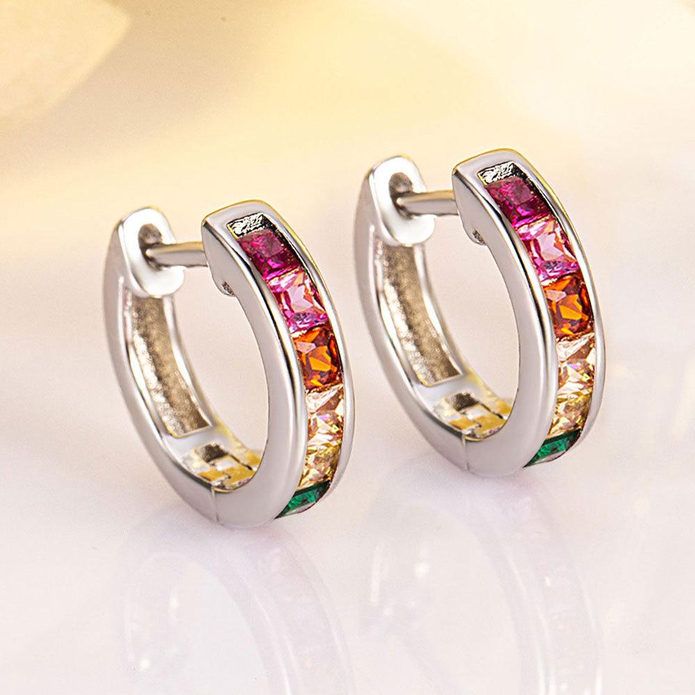 Luxury Geometric Zirconia Ear Cuffs - European & American Style