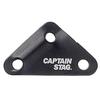 Captain Stag Ua 4560 [flexible Aluminum  Triangular  Set Of 10  Hole Diameter  5mm  Black]