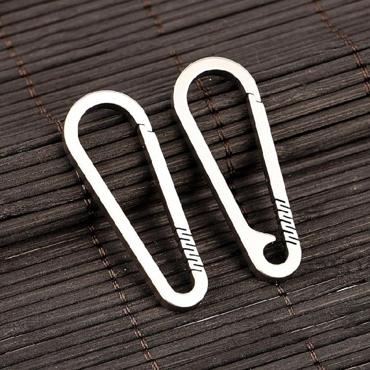 Heavy-Duty Spring Snap Hook Keyring Titanium Keychain Buckles Outdoor Carabiner