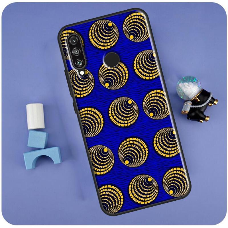 African Wax Print Design For Huawei Nova 10 9 SE 3i 7i 8i 11i 12i Y60 Y61 Y70 Y72 Y73 Y90 Y91 P20 P30 P40 Lite Case
