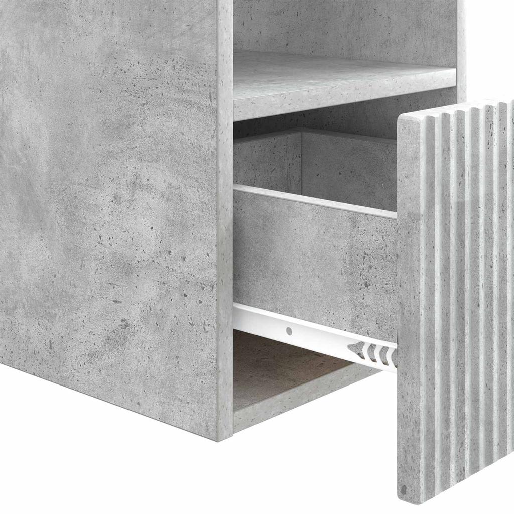 Bathroom Cabinet Concrete Grey 30 x 35 x 50 cm Particleboard