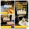 LED Lights Acrylic Message Board Erasable USB Drawing Board Bedroom Night Light Birthday Gift