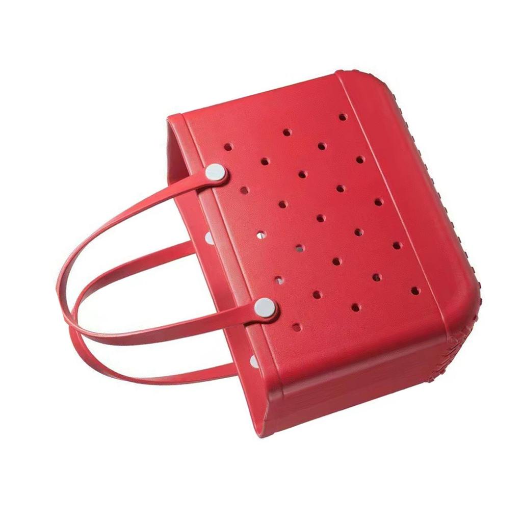 EVA-Strandtasche, stilvolle Schwimmhandtasche, große Strandtasche mit Löchern zum Einkaufen, Schwimmen, Picknick