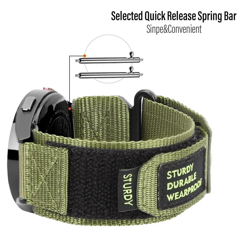 Klassisches 20mm 22mm Nylonarmband für Samsung Galaxy Watch 5 Pro Uhrenarmband für Galaxy Watch 6 5 40 44mm Watch 6 43 47mm Ersatzarmband