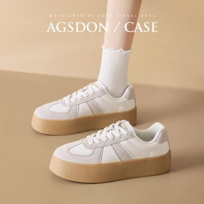 Augustine Retro Deutsche Trainingsschuhe Damen 2025 Neu Herbst Plateau Forrest Gump Board Schuhe Lässig Sport Weiße Schuhe