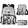 Set Zaino Scolastico CR7 per Bambini Tessuto Oxford Borsa a Doppio Scomparto con Tasca Frontale Astuccio Tracolla Ergonomico Dorsale