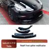 17-22 Tesla Model Y Front Lip Bumper Kit: 4-Section Decorative Accessory