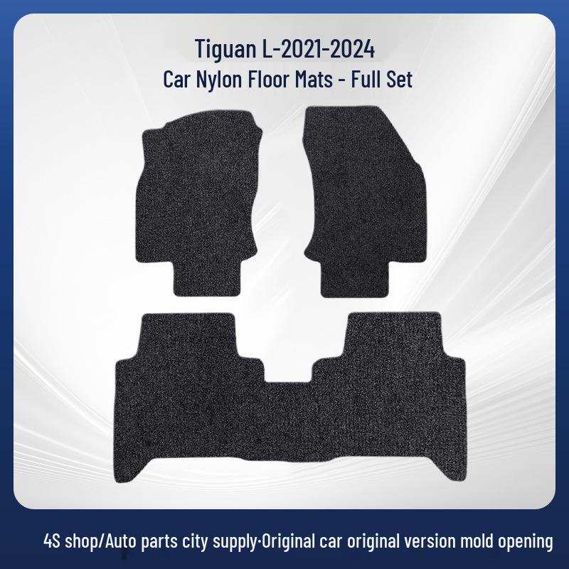 Durable Black Nylon Trunk Mats for SAIC VW Tiguan L 2021-2024