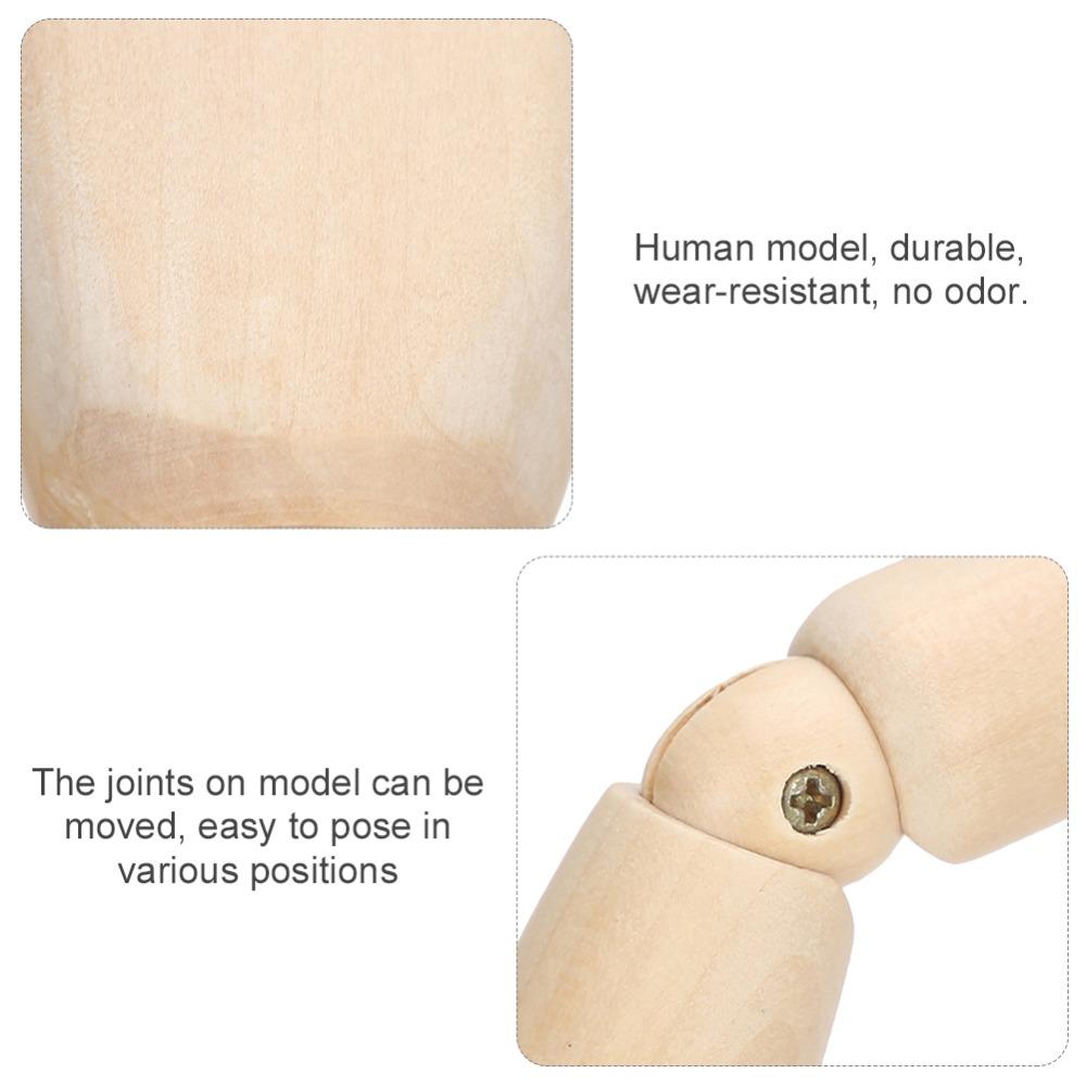 Gelenkige Gelenke Holz-Schaufensterpuppe Holz-Kunst-Mann-Modell Handgezeichnete Haltungsreferenz