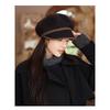 Chapeau octogonal d'automne et d'hiver pour femme, chapeau de gavroche rétro, béret en laine