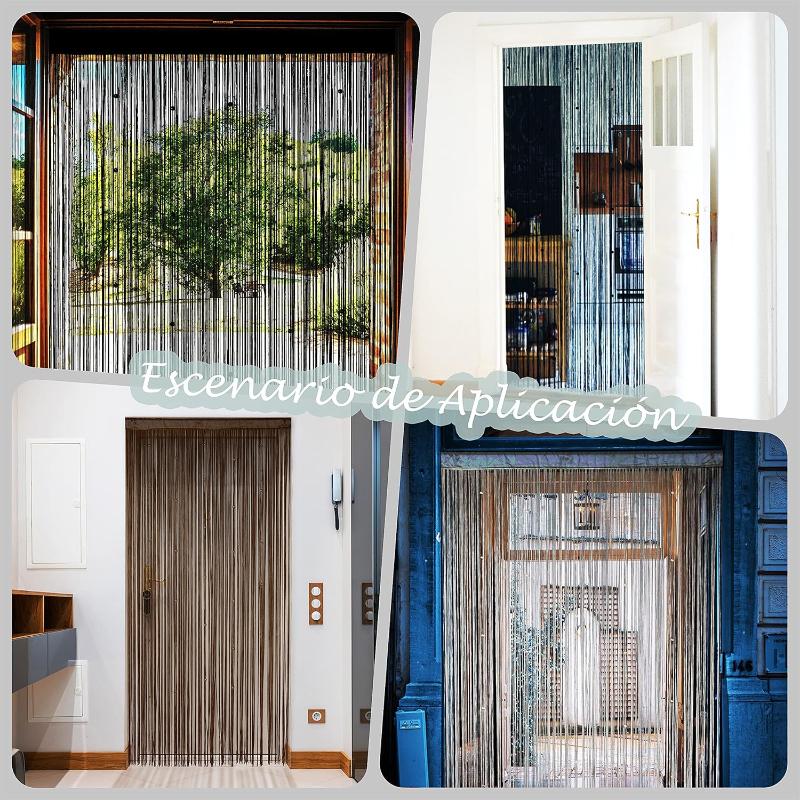 Beaded Curtain Door String Curtains for Doorway Tassels Beads Hanging Fringe Hippie Room Divider Window Hallway Entrance Wall Closet