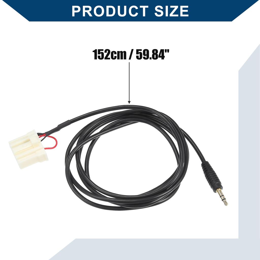 Hihaha Mazda AMI-AUX Cable for 2 3 5 6 2006-2013 / Car / Metal Plastic / 1pcs Black