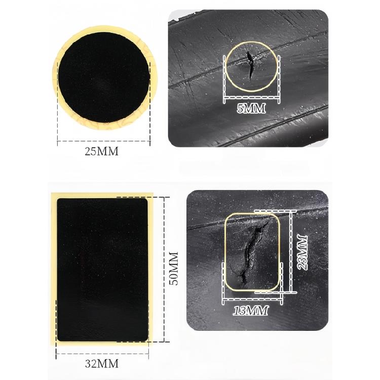 Glueless Bike Tube Tire Puncture Repair Patches Bycicles Inner Tube Puncture Patches for Bicycles Mountain Bike
