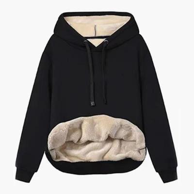 2023 Winter Plus Size Plush Women's Hooded Sweatshirt