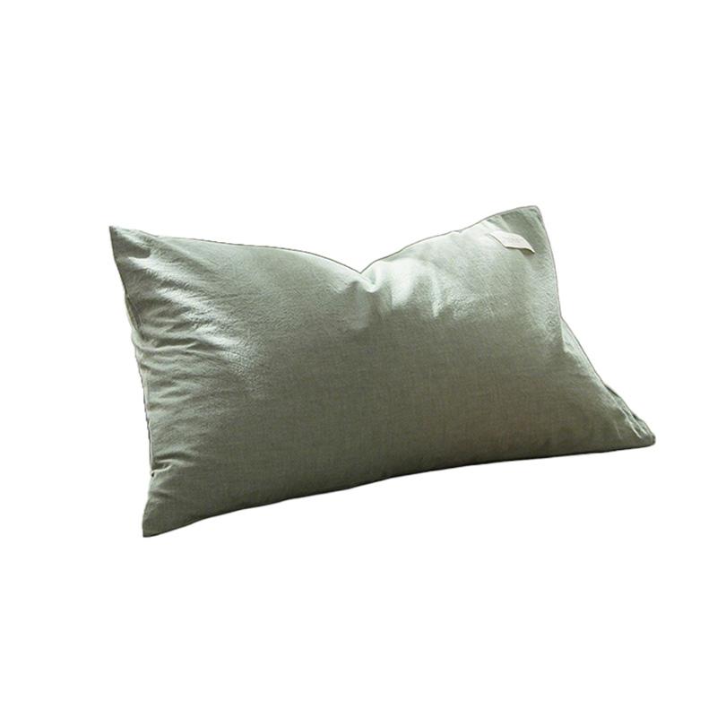 

1 шт. наволочка для домашнего декора, наволочки для подушек, однотонные, для студенческого общежития, с морщинами, для рукоделия, из хлопка, моющиеся, наволочки, минимализм 30x50cm