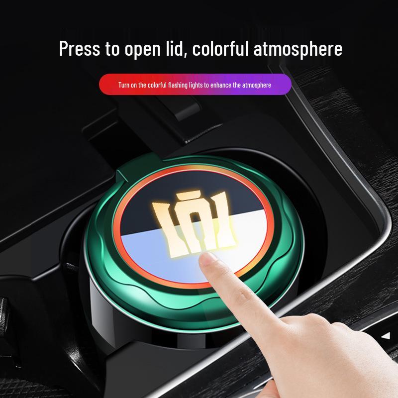 Toyota Crown Lu Fang ROYAL Car Ashtray with Multicolor Ambient Light for Car and Home Use