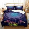Dreamcatcher Duvet Cover Set Boho Mandala Bedding Set For Girls Adults Purple Dream Catcher Comforter Cover Soft Polyester