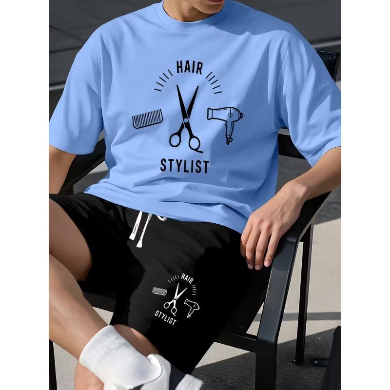 Men's Fashion 3D Printed Men's T-Shirt Round Neck Short Sleeve Trendy Street Wear