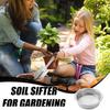 Stainless Steel Garden Potting Compost Soil Sieve with 5 sizes 1/3/6/9/12mm with shovel Easy To Change And Stack Garden supplies