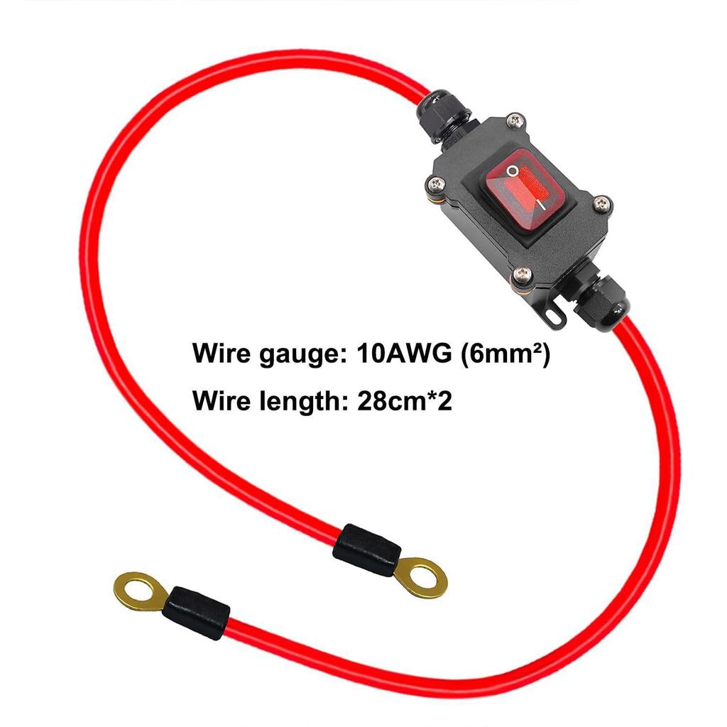Waterproof 60A Audio Amplifier Power Supply & High Current Parking AC Motorcycle Cut-off Switch (12V/24V)