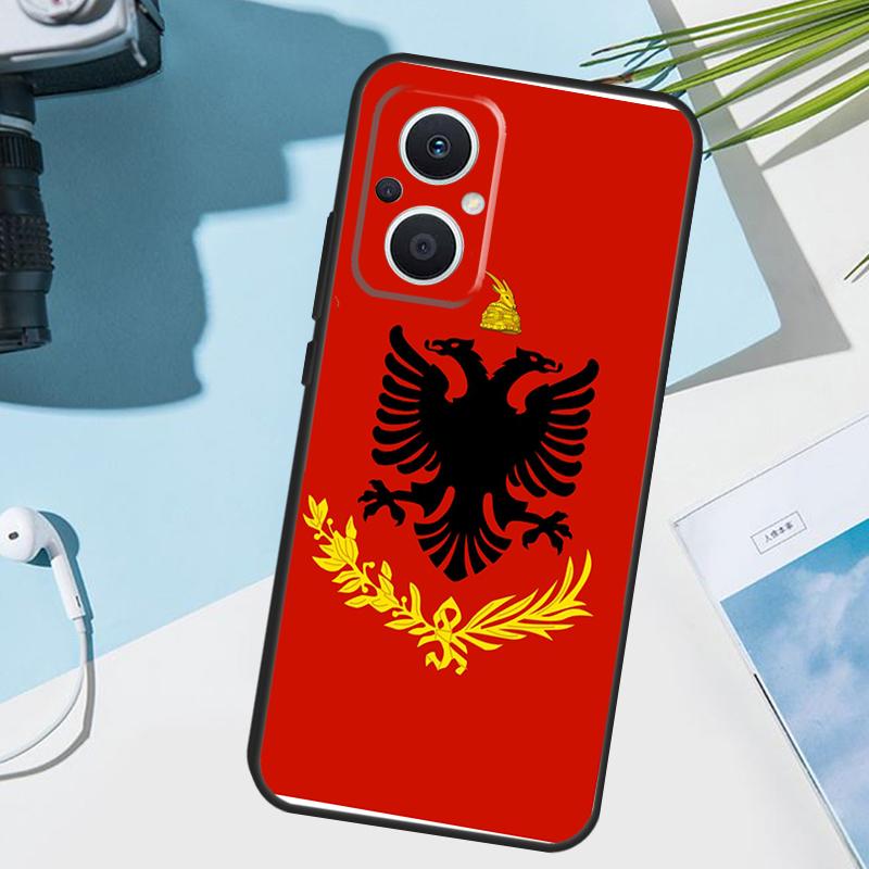 

Чехол-обложка с орлом флага Албании для OPPO Reno 14 F 13 12 11 10 Pro 11F 12F 13F 7 8 Lite Чехол для OPPO Find X9 X8 X6 X5 Pro OPPO Reno12