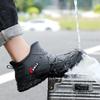 Winter warm short tube men's fashion rain shoes fleece outdoor waterproof shoes non-slip low tube rain boots bundle fleece rubber shoes
