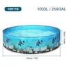 Piscina Portatile in Plastica Dura Senza Gonfiaggio Piscina Pieghevole Piscina Familiare Piscina Rotonda per Neonati Bambini Adulti