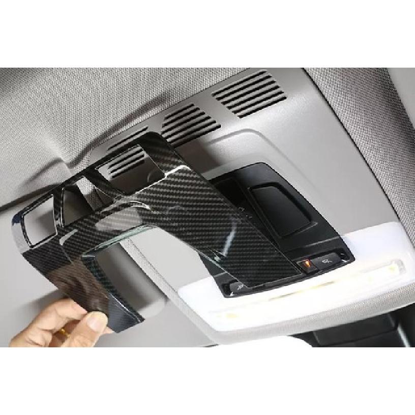 ABS Carbon Fiber Front Reading Lamp Frame Cover Trim For BMW X5 X6 F15 2014-2018