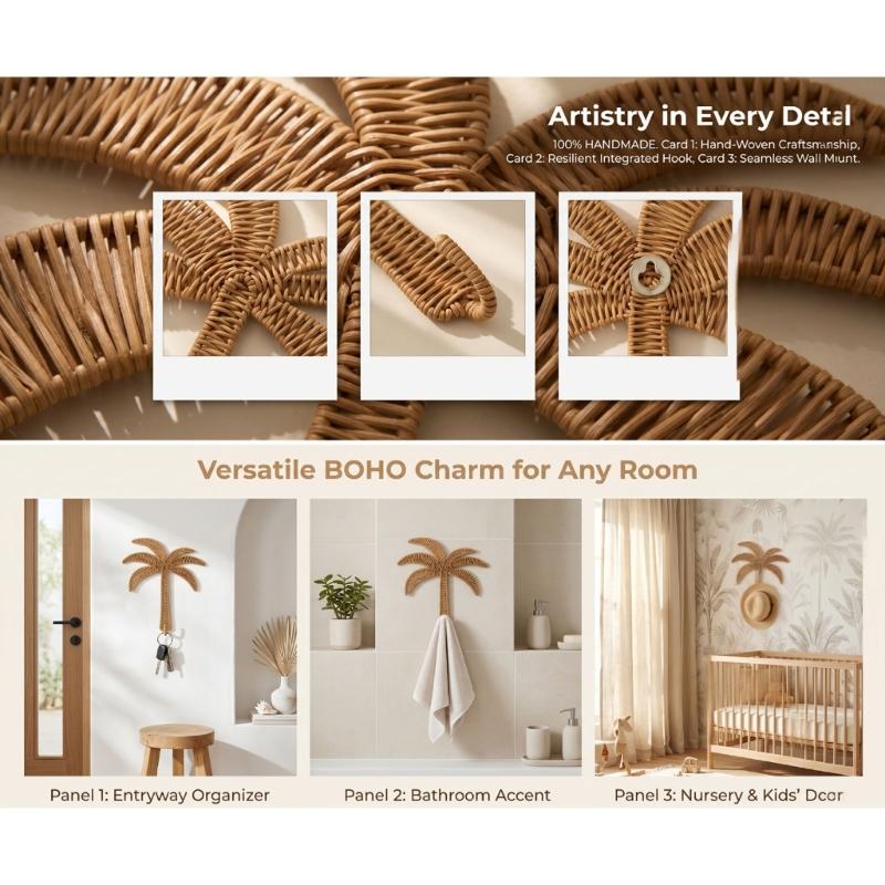 Small Space Storage Hook Tree Shape Towel Hook with Textured Finish, Iron S Hook for Bath Towels, Key Holders, Kitchen Cloths and Bedroom Use
