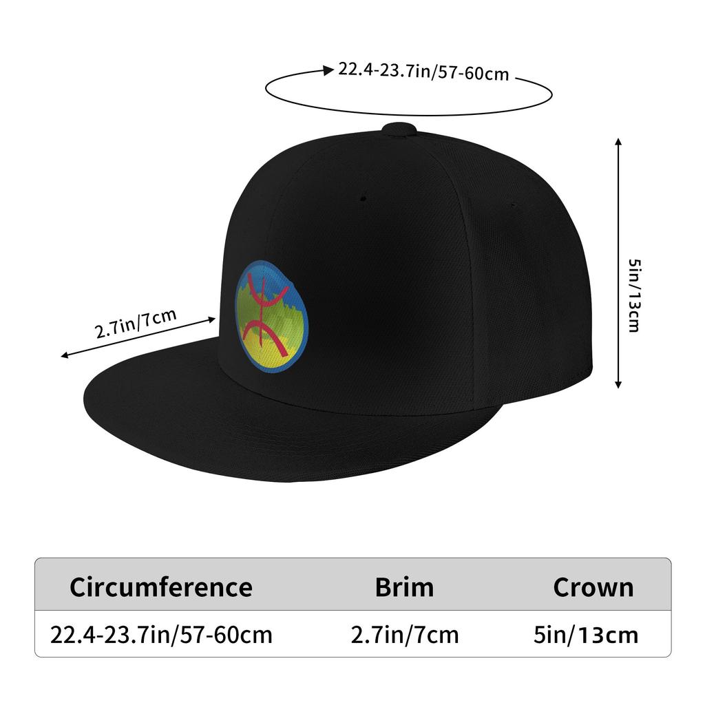 Berber Kabyle Berbers Amazigh Flag Baseball Caps Snapback Fashion Baseball Hats Casual Casquette Outdoor for Unisexs And Womens