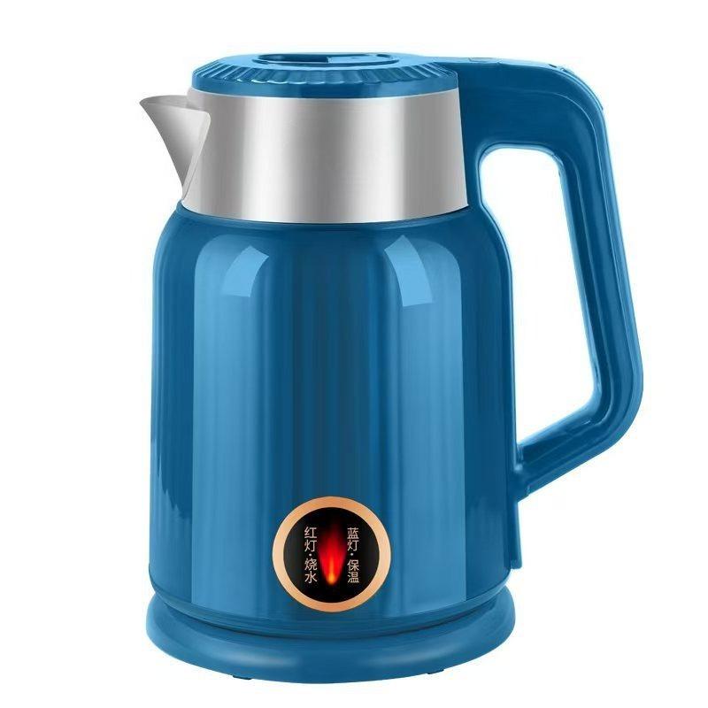 

30 л Электрический чайник с быстрым кипячением 1500 Вт из нержавеющей стали Технология поддержания тепла Автоотключение Энергосбережение Большой водонагреватель для дома US plug синий