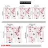 2pcs,2D plane printing Curtains&Window Treatment Butterfly Blossoms Durable 100% Polyester Fabric (without rod) All Seasons Use